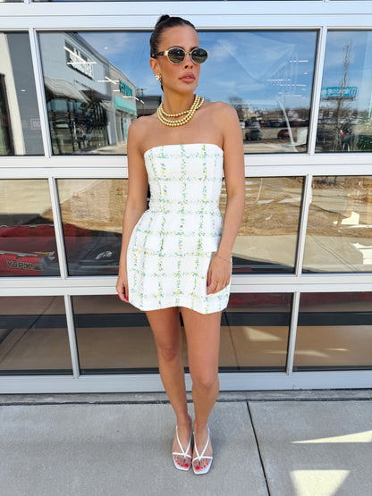 STRAPLESS BETHANY SKORT ROMPER
