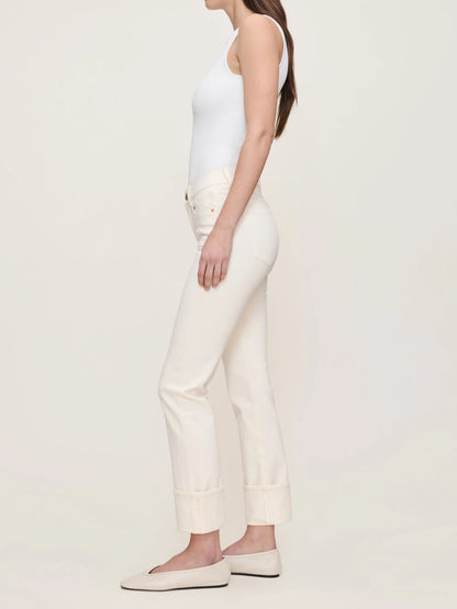 MARA STRAIGHT IN CREMA CUFFED