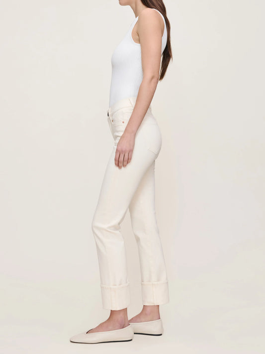 MARA STRAIGHT IN CREMA CUFFED