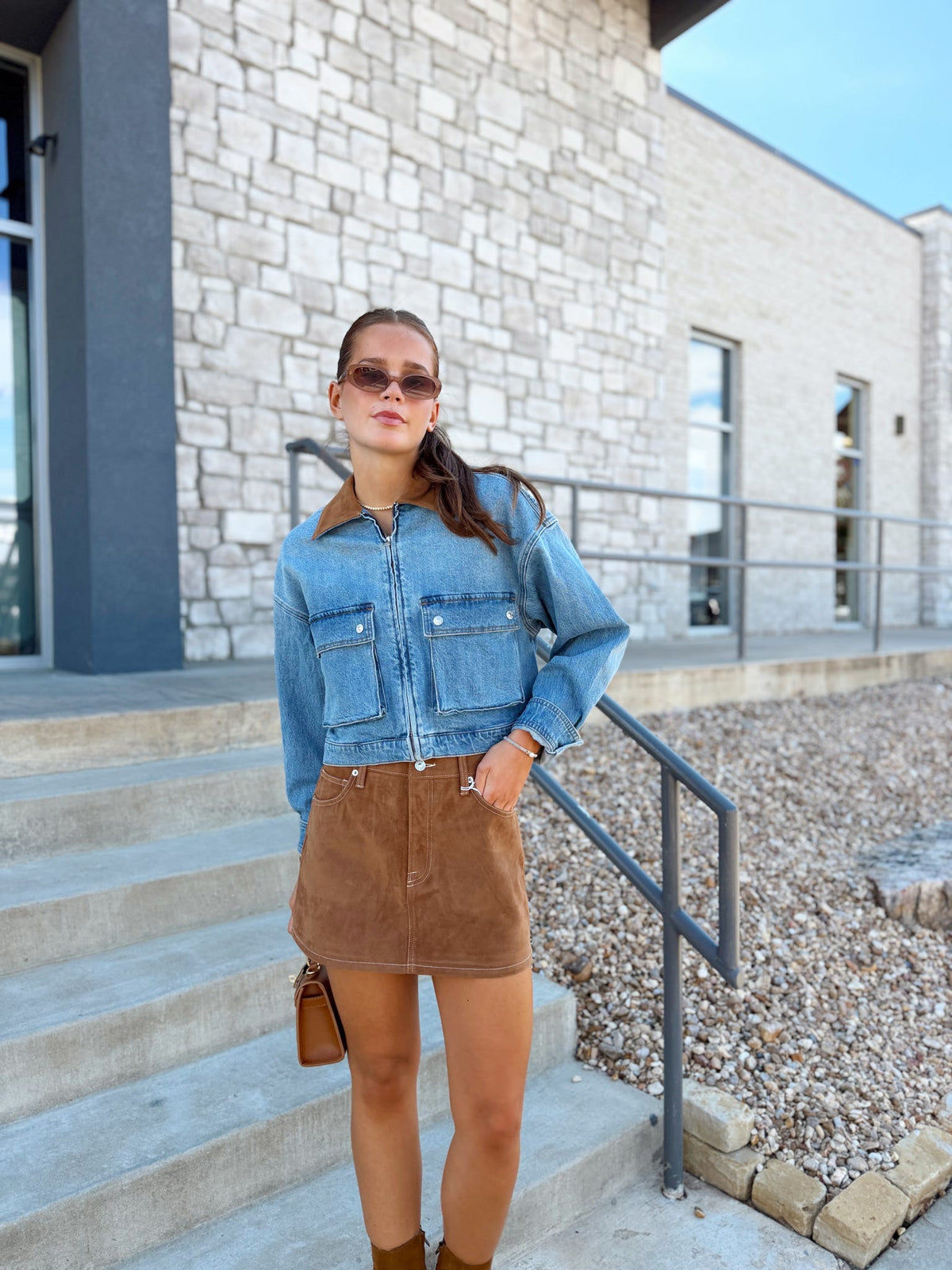 BETTER THAN SUEDE MINI SKIRT