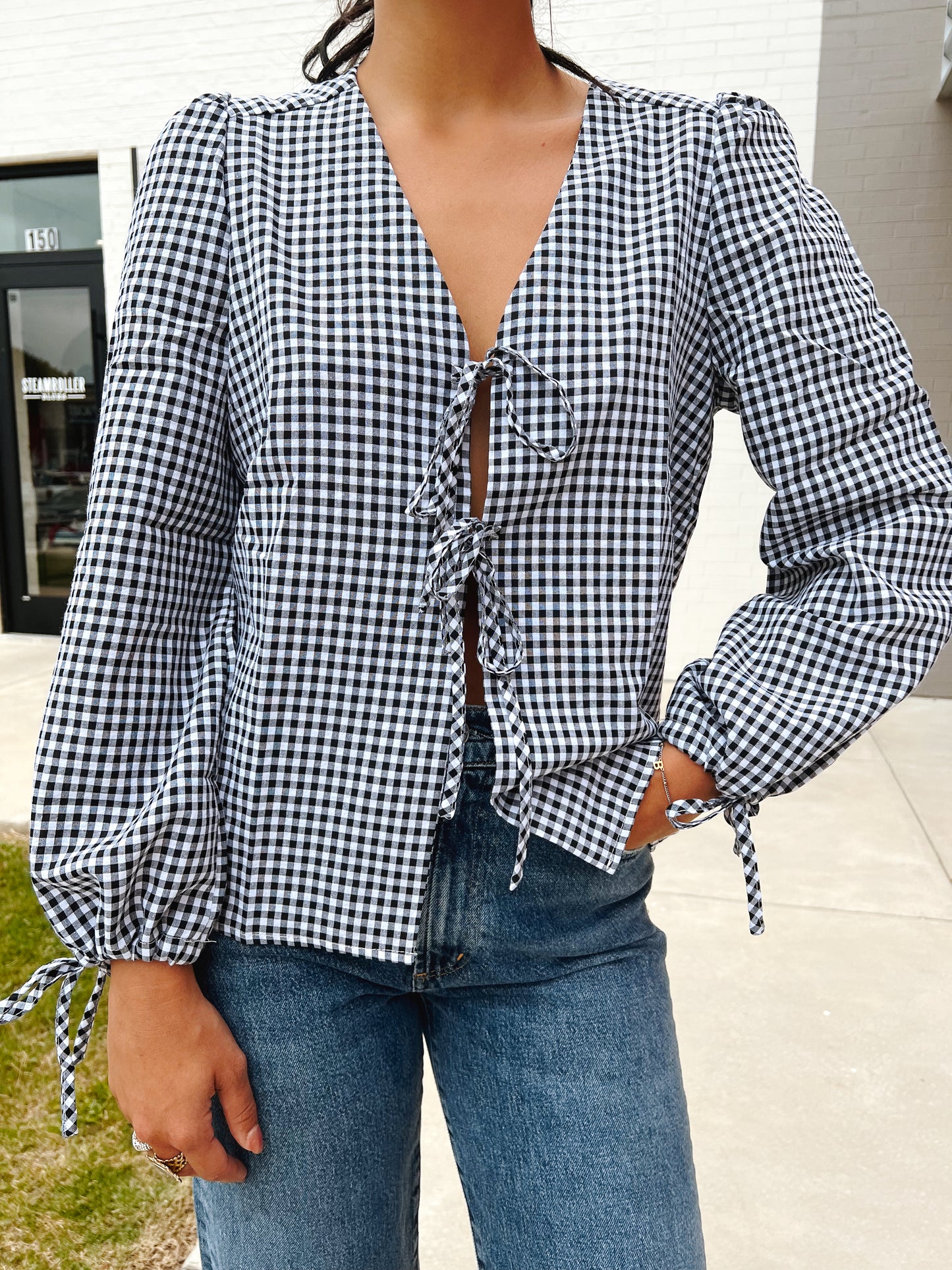 GIDDY GINGHAM TOP