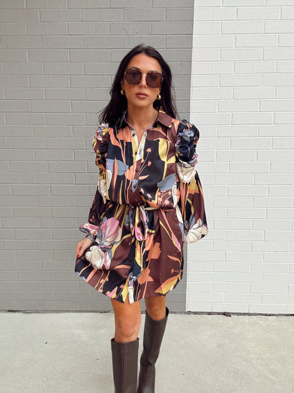 DESTIN BUTTON DOWN MINI DRESS