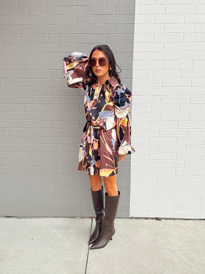 DESTIN BUTTON DOWN MINI DRESS