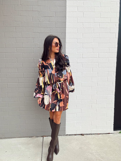 DESTIN BUTTON DOWN MINI DRESS