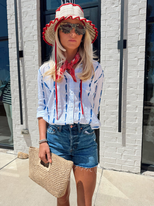 CHARLI BUTTON UP