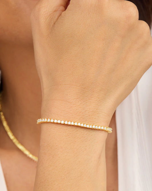 BABY NOT YOUR BASIC TENNIS BRACELET