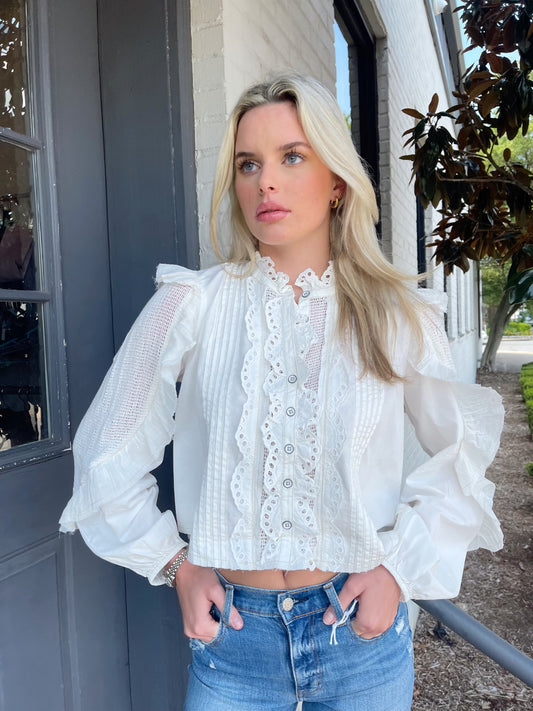 MASAIMA RUFFLE BLOUSE