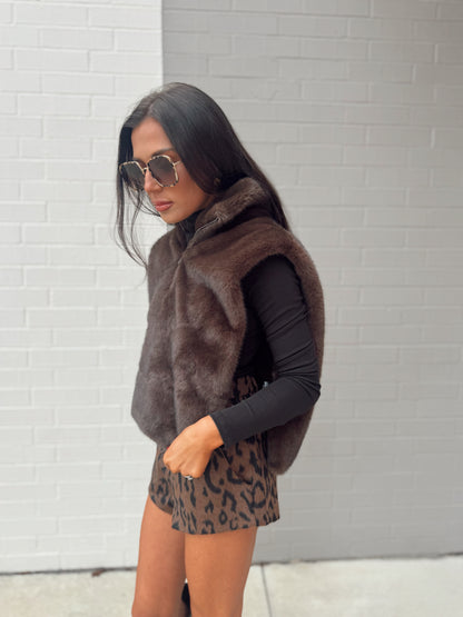 DANE FAUX FUR TOP