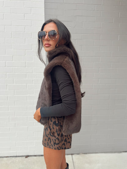 DANE FAUX FUR TOP