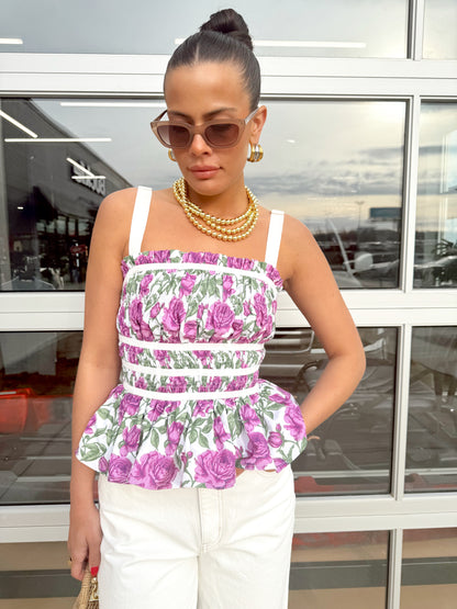 OPHELIA SMOCKED TOP