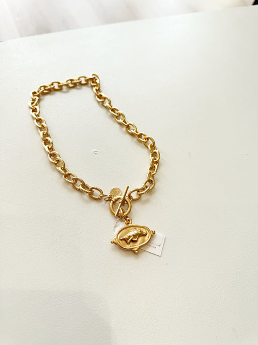 RAZORBACK TOGGLE NECKLACE