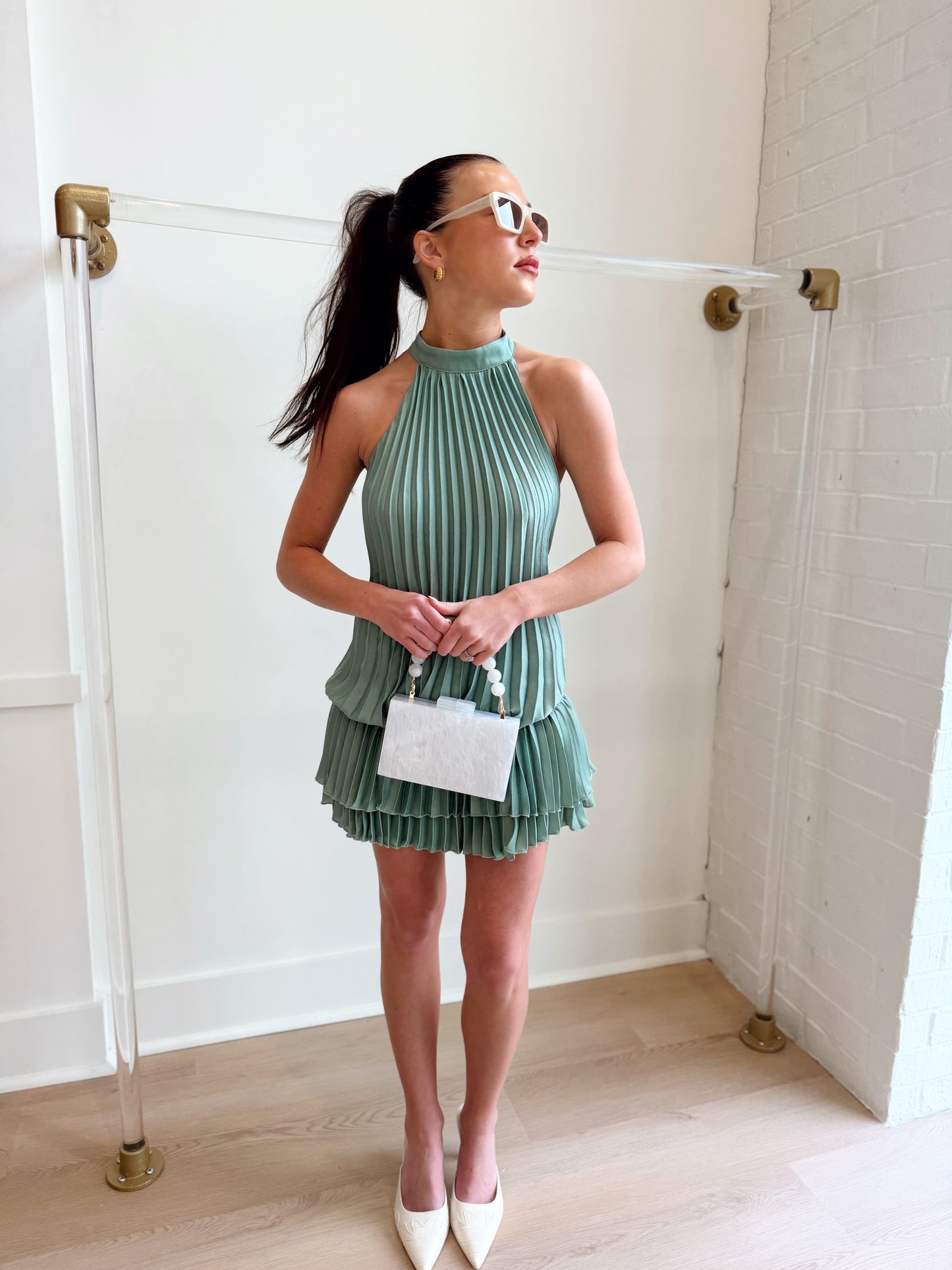 BRIELLE HALTER DRESS