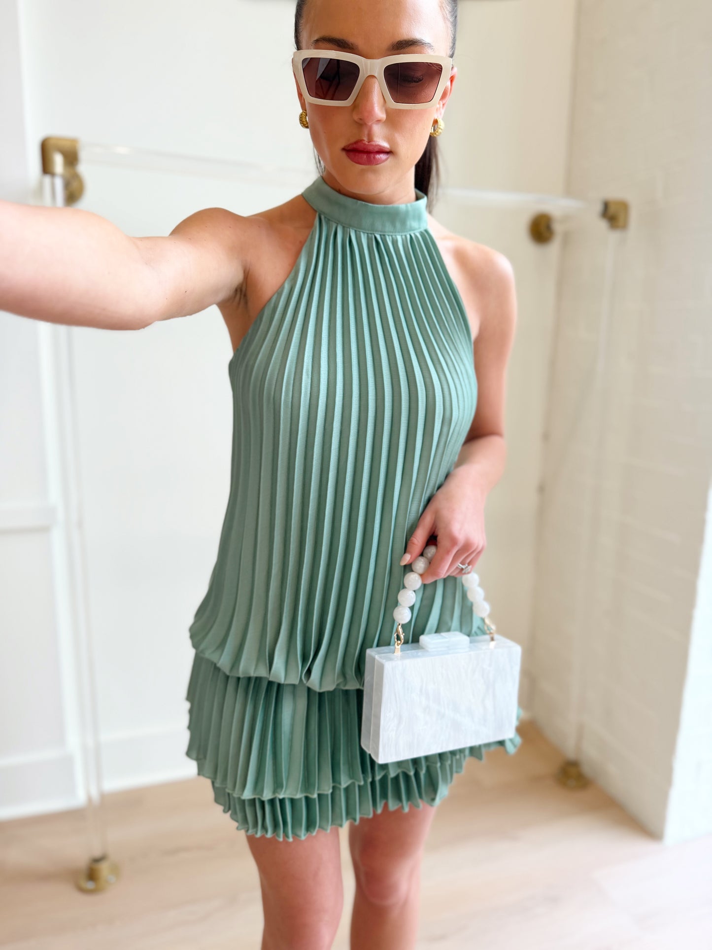 BRIELLE HALTER DRESS