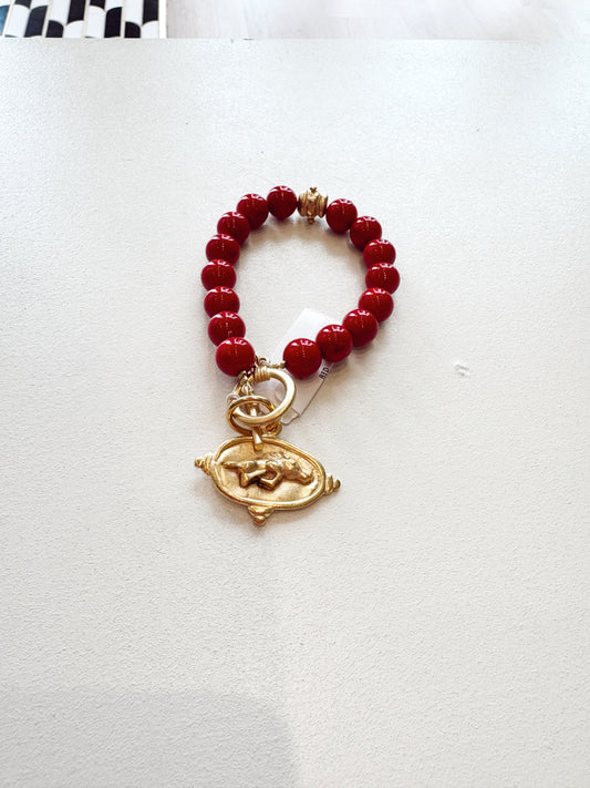 RAZORBACK BEADED BRACELET