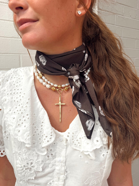 ROSE PRINT SCARF