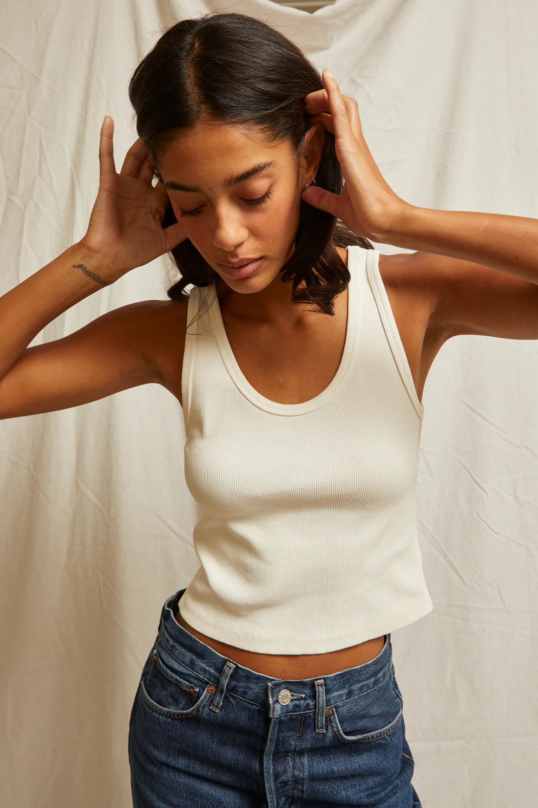 BLONDIE STRUCTURED RIB TANK