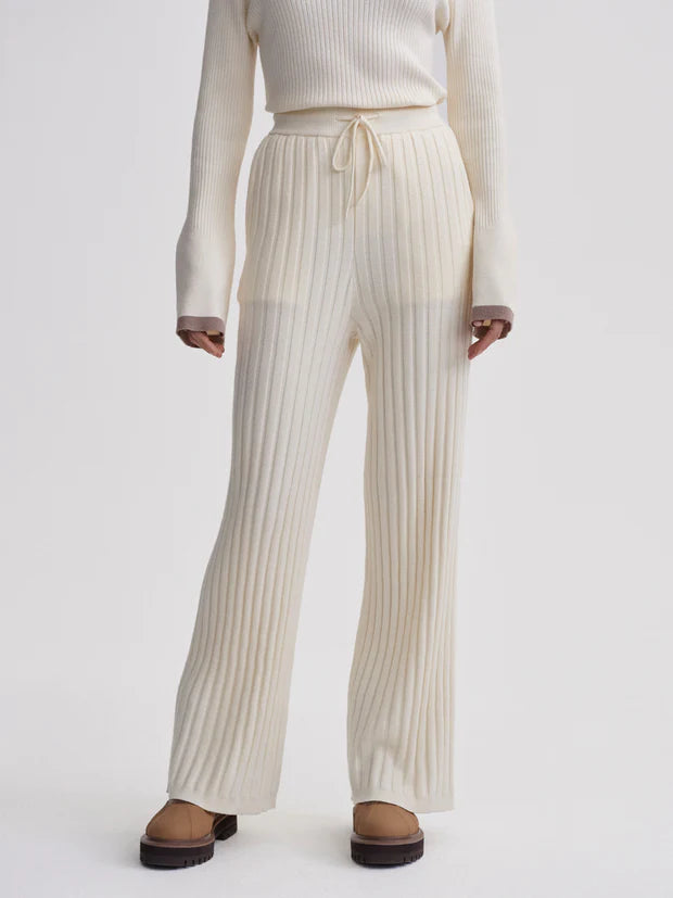 SIMEON WIDE RIB KNIT TROUSER