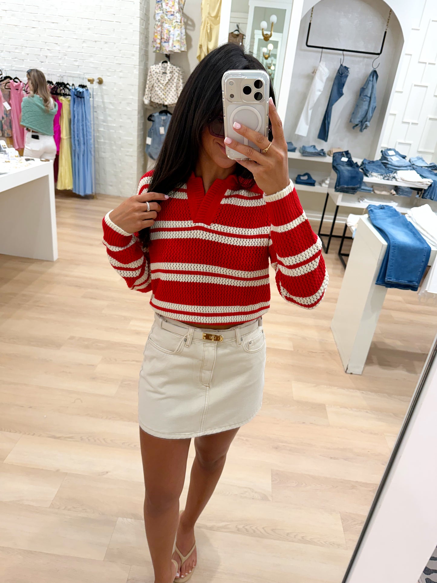 CADDIE COLLARED SWEATER