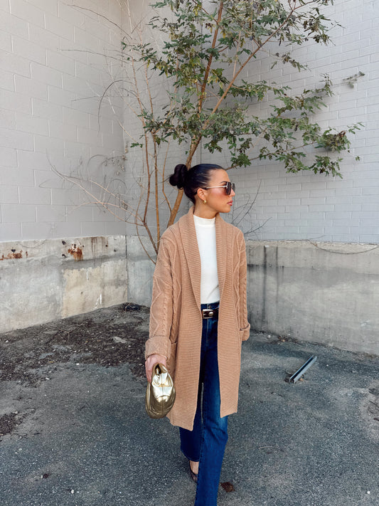 PEGGY SHAWL CARDIGAN