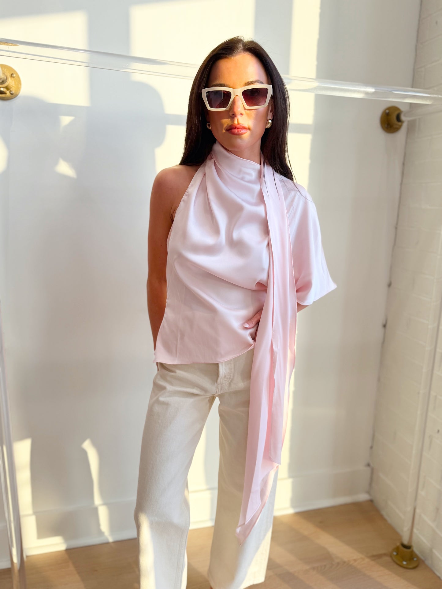 ONE SHOULDER ASYMMETRICAL TOP