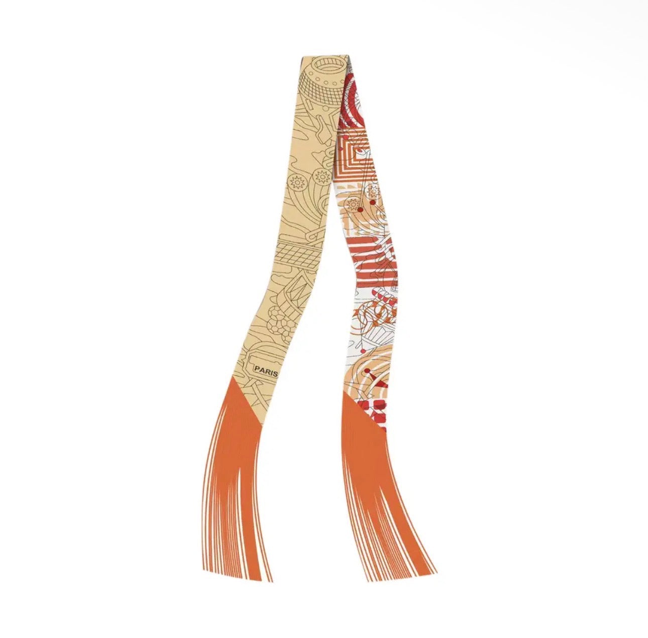FRILLY SCARF WITH FRINGE - Y
