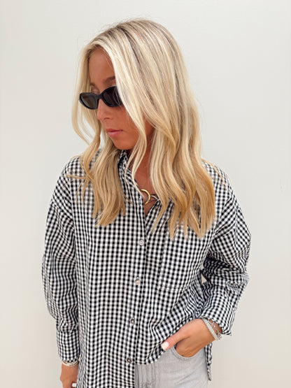 WOLVES GINGHAM BUTTON DOWN