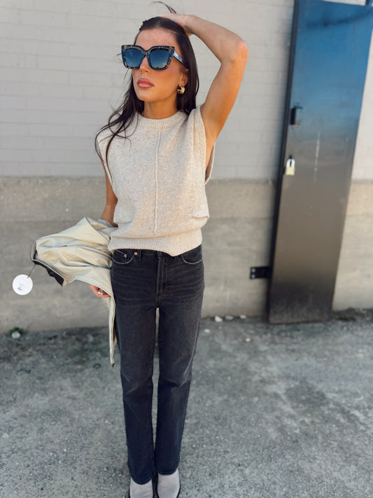 KNIT SWEATER TANK