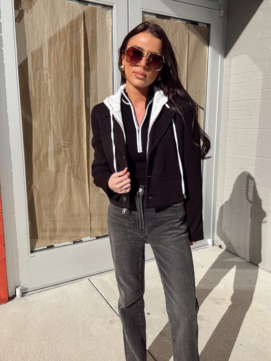 CROPPED FITTED DICKEY JACKET