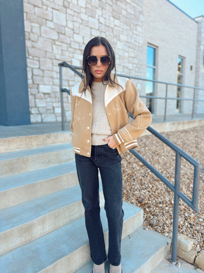 EMBROIDERED BOMBER JACKET