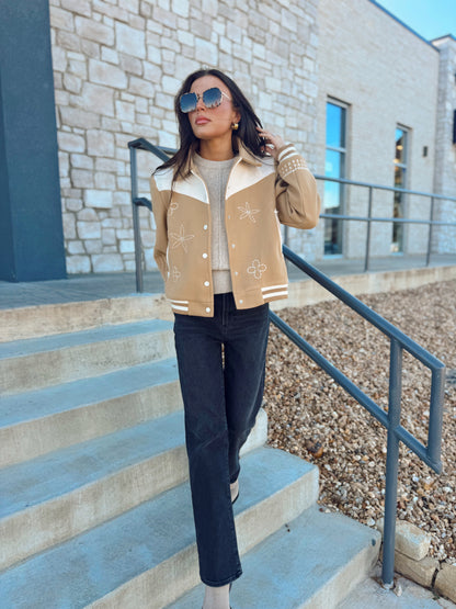 EMBROIDERED BOMBER JACKET