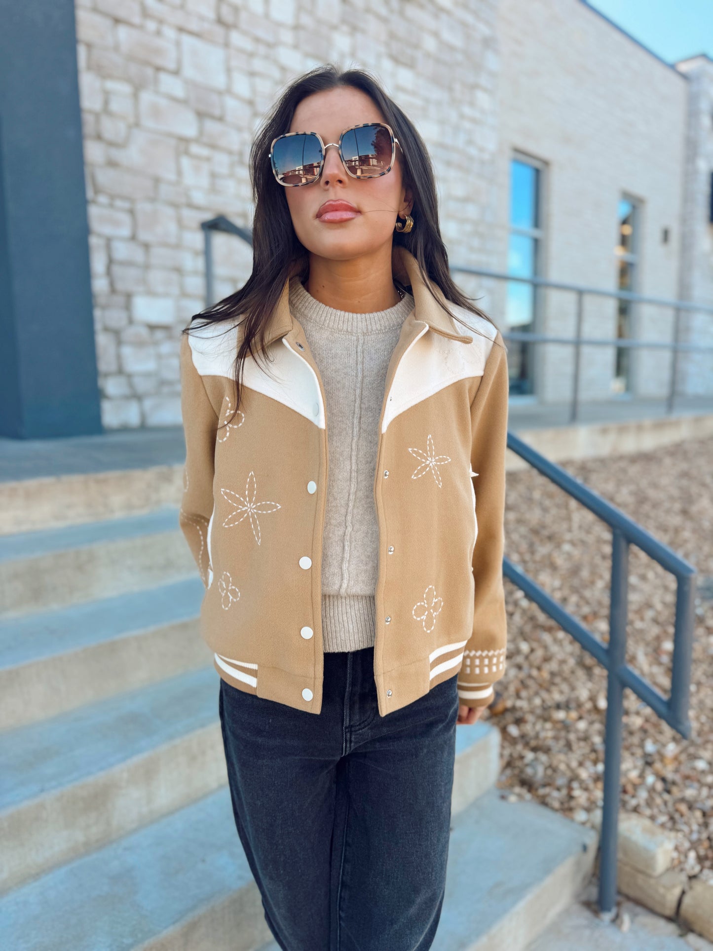 EMBROIDERED BOMBER JACKET