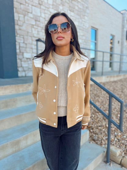 EMBROIDERED BOMBER JACKET