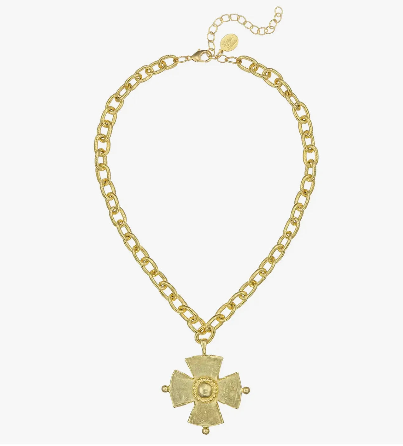 GOLD CROSS NECKLACE ON CHAIN