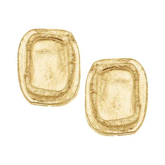 GOLD PIERCED EARRINGS