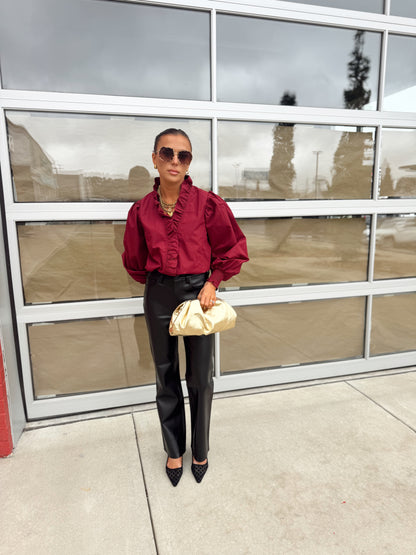 SMOCKED CUFF LONG SLEEVE