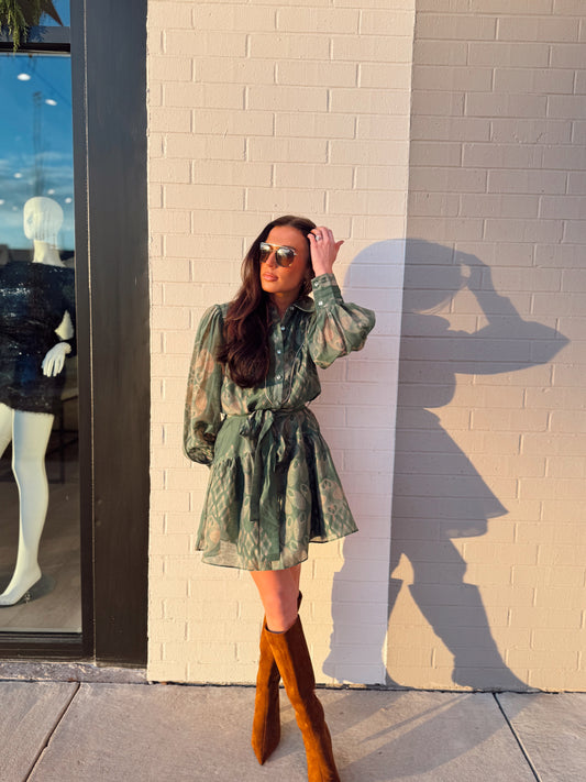 ABBOTT PRINTED MINI DRESS