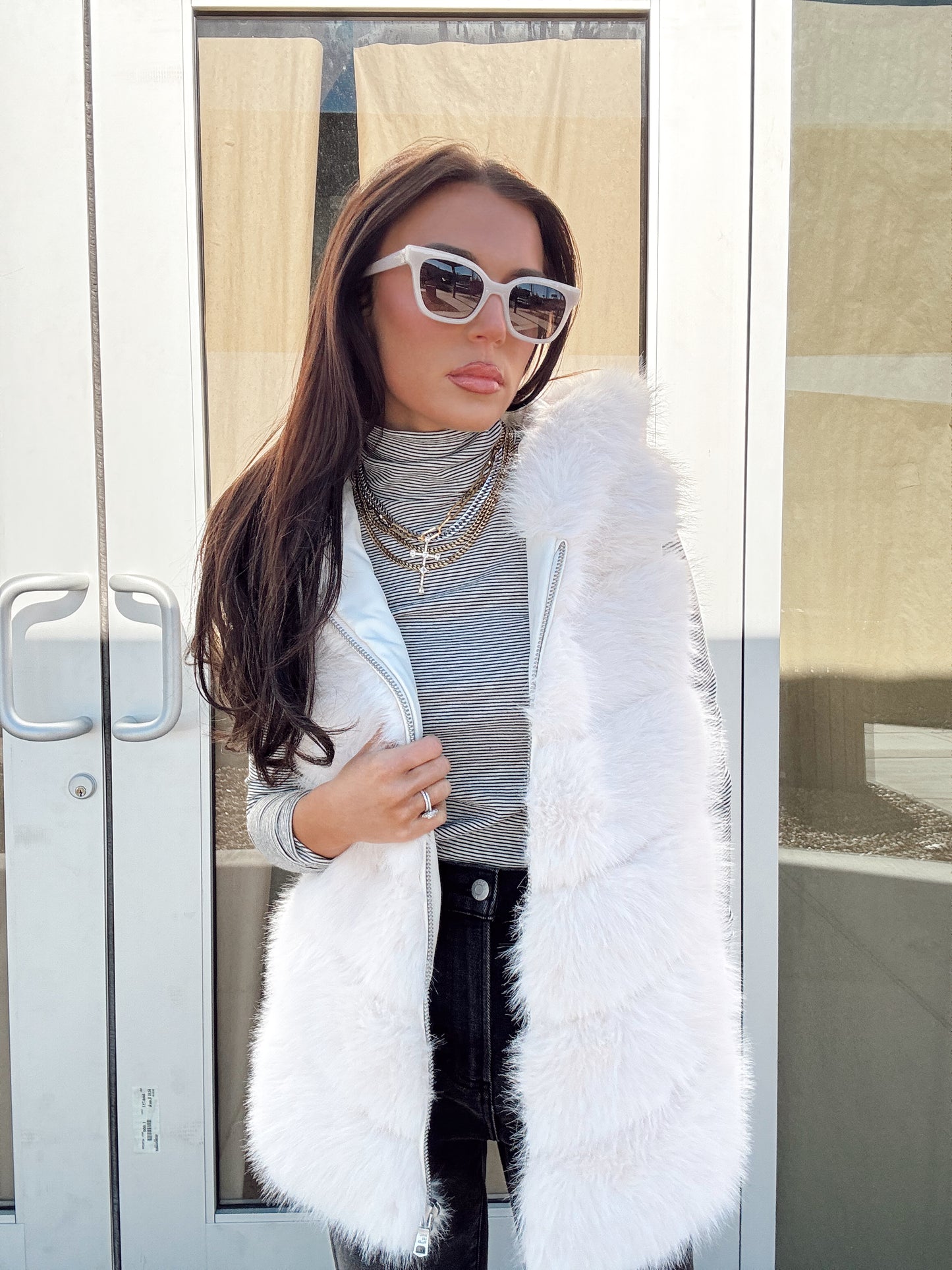 LUXE FAUX FUR VEST