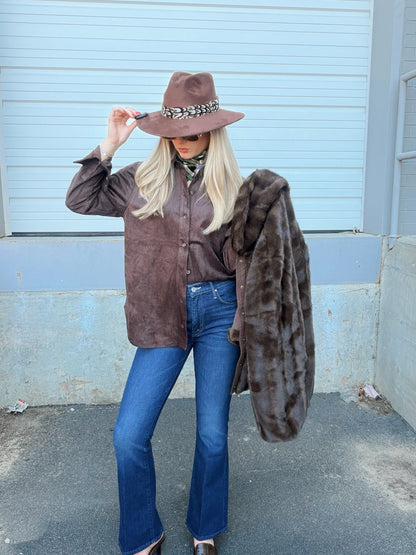 MAREN SUEDE SHIRT