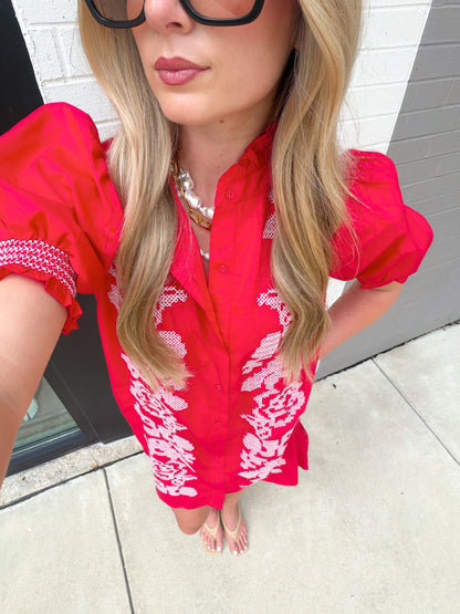 THE MARGARET EMBROIDERED DRESS