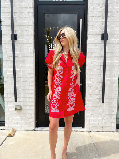 THE MARGARET EMBROIDERED DRESS