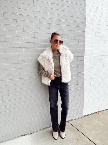 SILKY FUR VEST