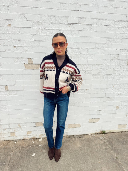 HORSE SWEATER CARDIGAN