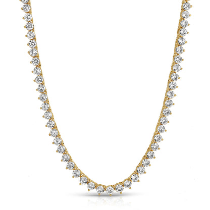 NAPLES 3 PRONG TENNIS NECKLACE