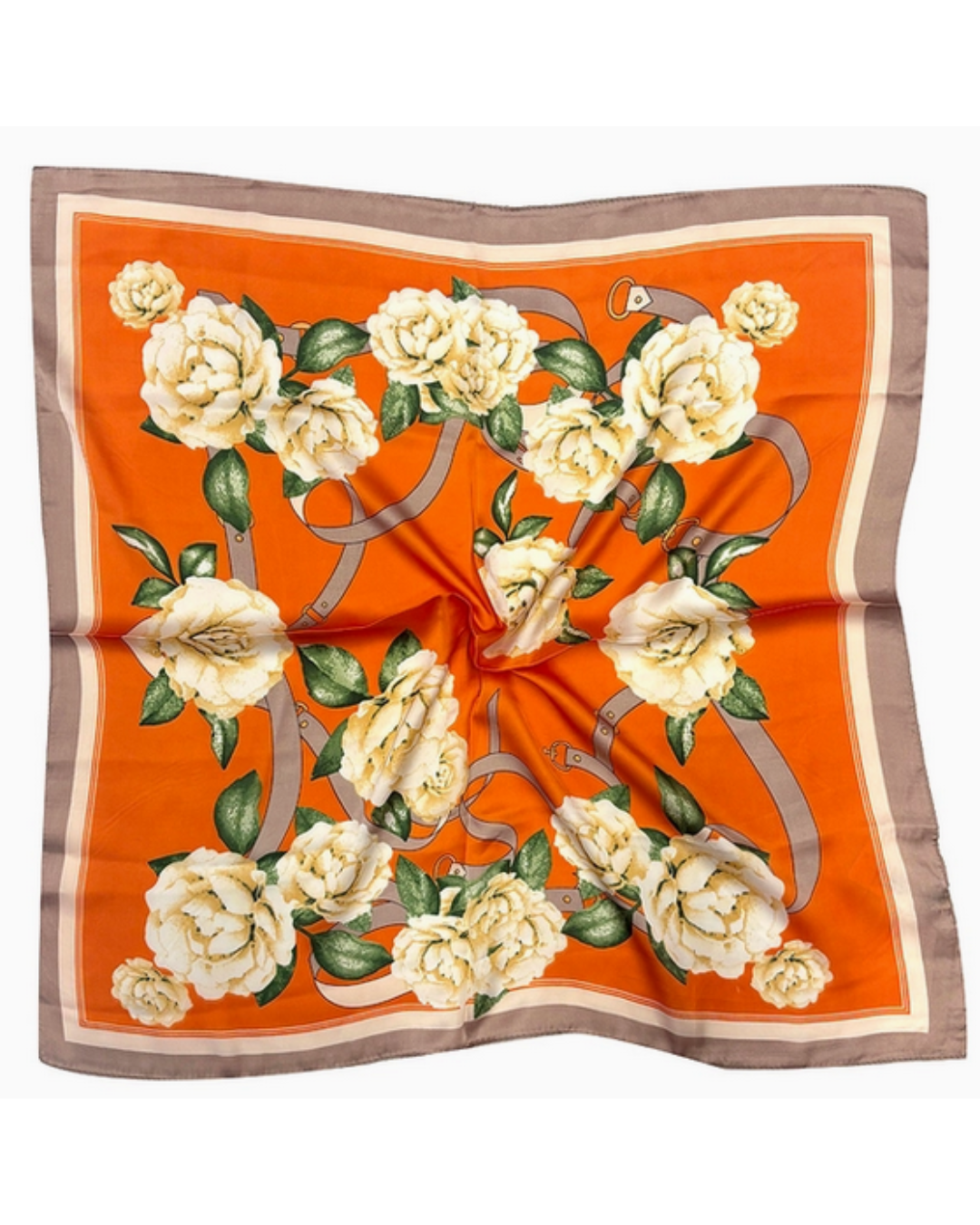 FLORAL PRINT SQUARE SCARF
