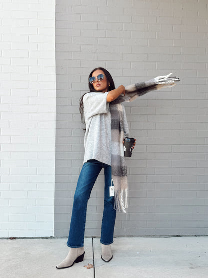 PLAID I MET YOU SCARF