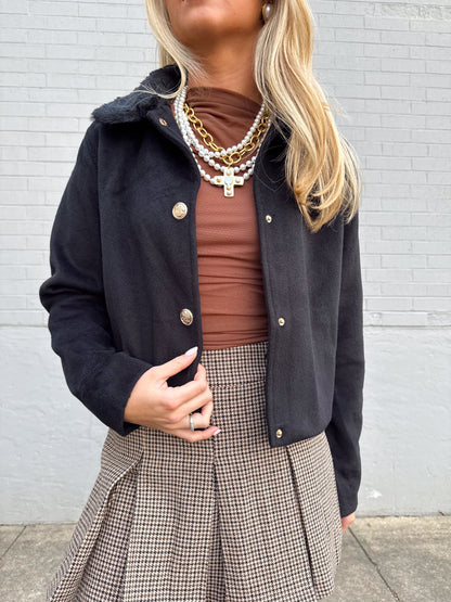 LILY FUR COLLAR JACKET