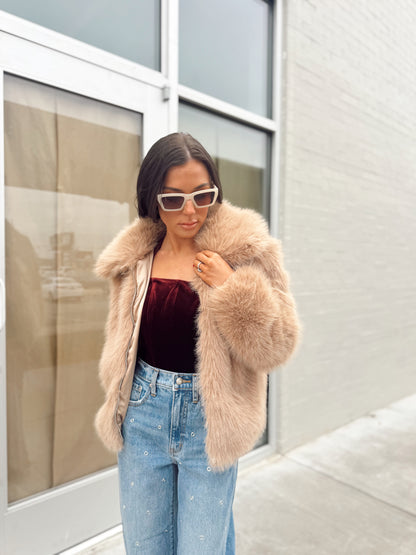 AUDREY FAUX FUR COAT