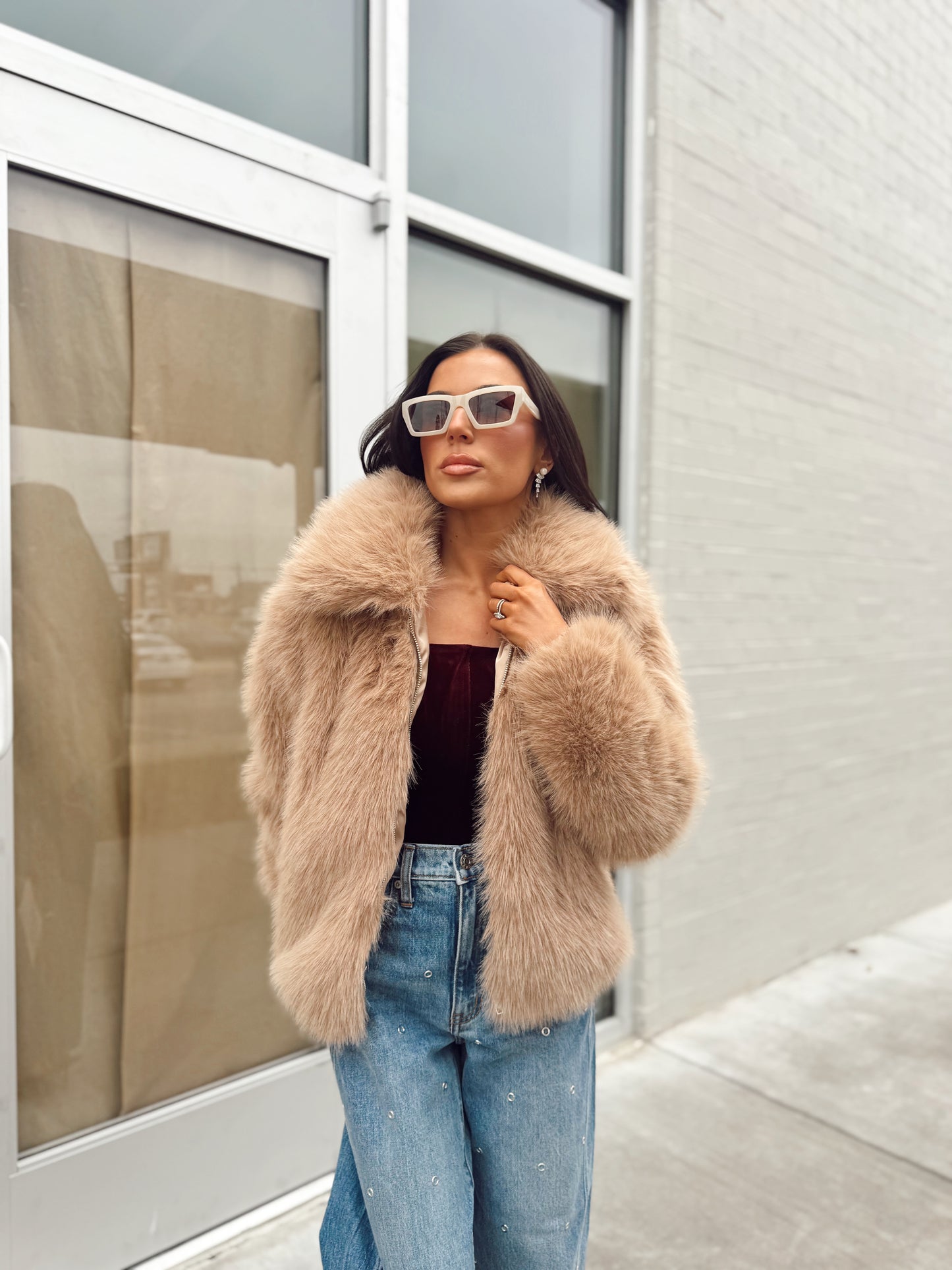 AUDREY FAUX FUR COAT