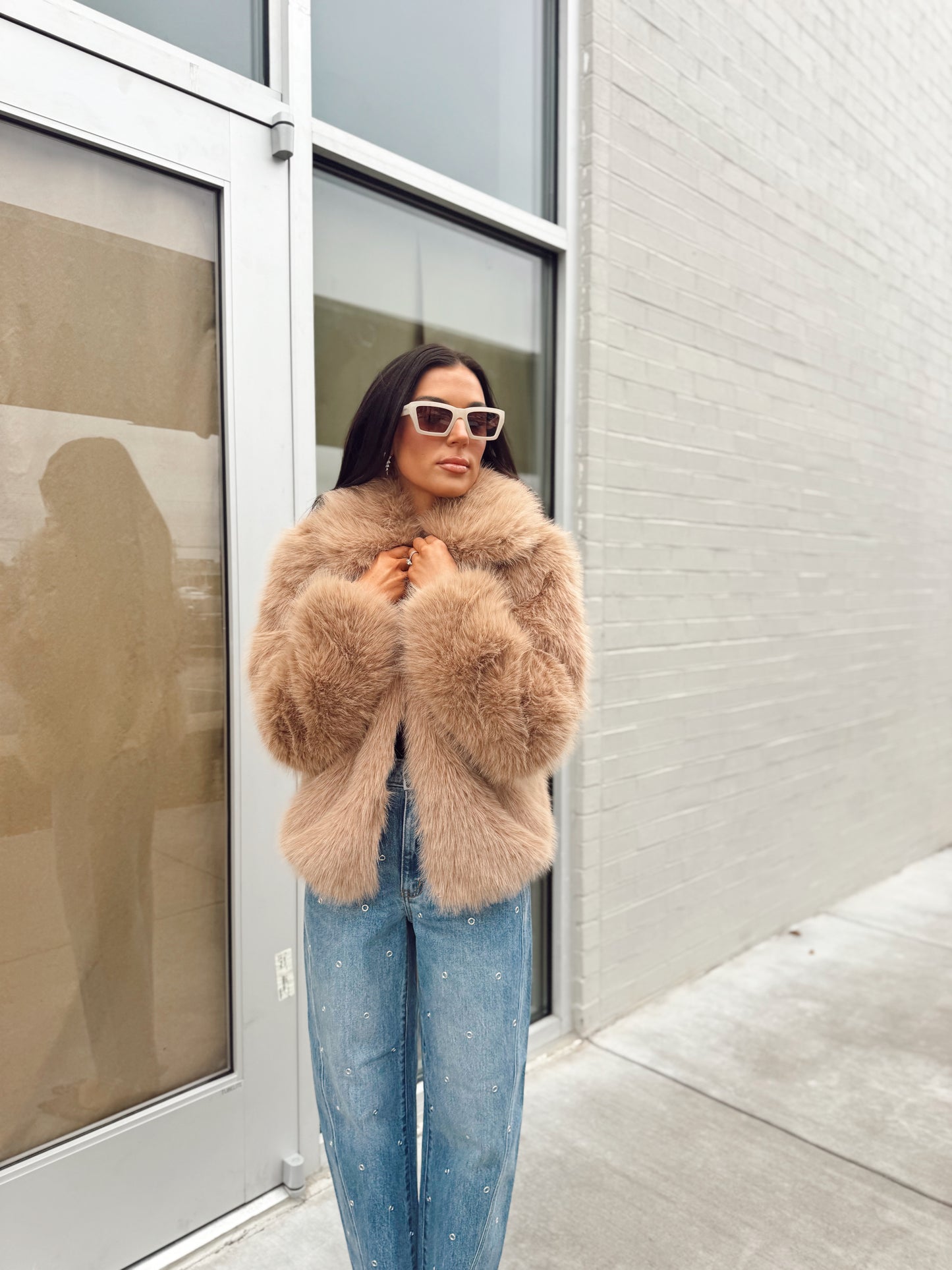 AUDREY FAUX FUR COAT