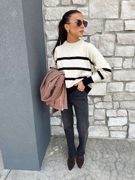 JORDAN STRIPED SWEATER